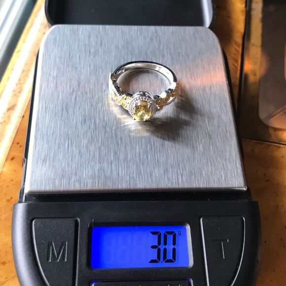 Artistic Heliodor Yellow Sapphire Sterling Silver Ring Size 6.75 - Picture 8 of 8